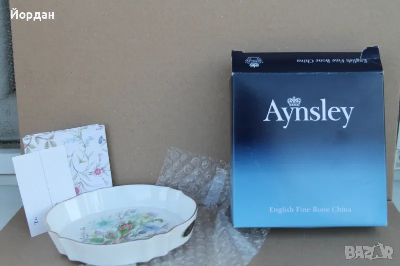 Английска порцеланова чиния ''Aynsley'', снимка 1
