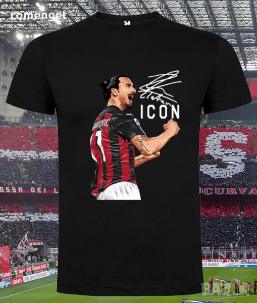 ДЕТСКИ и МЪЖКИ тениски ZLATAN IBRAHIMOVIC / AC MILAN / ИБРАХИМОВИЧ ICON! Или поръчай с ТВОЯ идея!, снимка 1