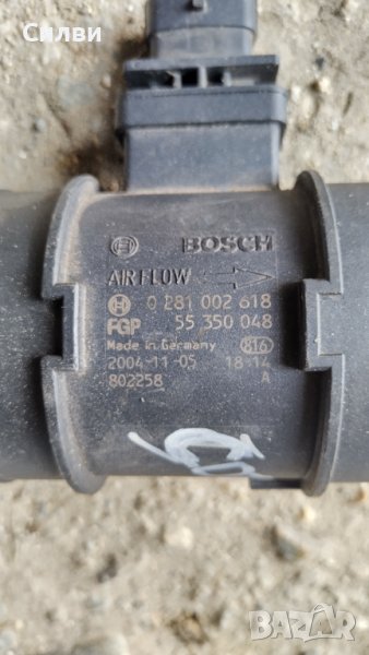 Дебитомер 55 350 048 / 0 281 002 618 за 1,9ЖТД М 1,7 1,9ЦДТИ 1,9ТиД Алфа Фиат Опел Alfa Fiat Opel, снимка 1