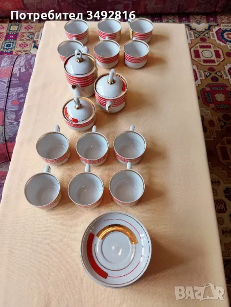 Много красив руски сервиз за чай , снимка 1