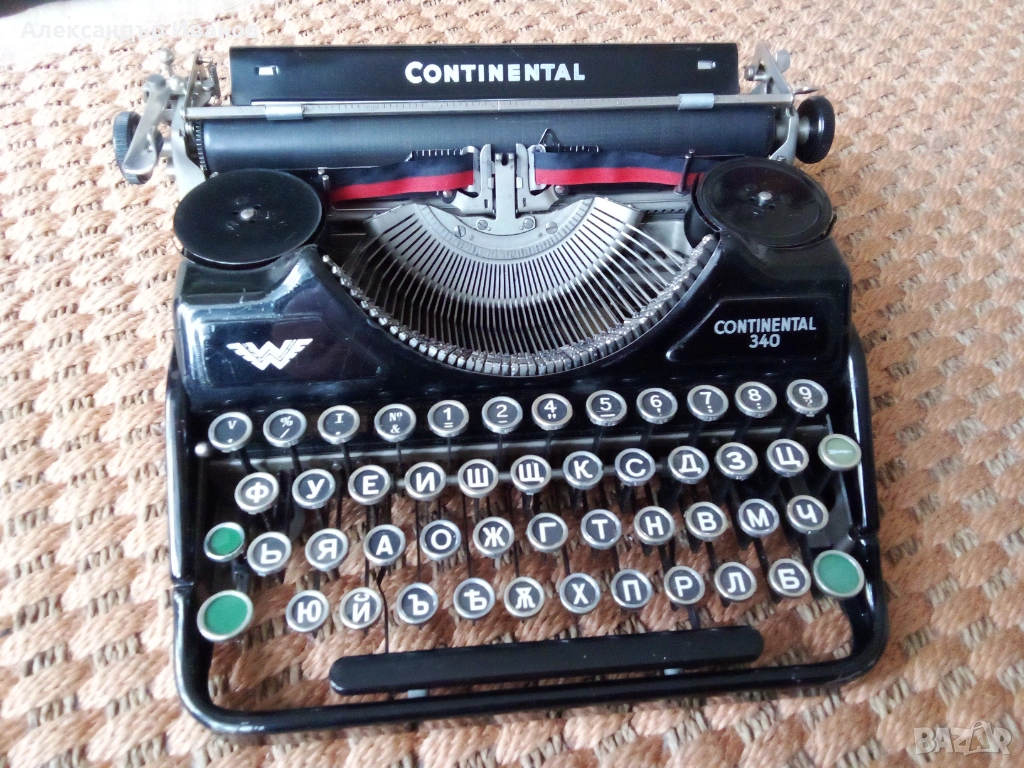 Германска пишеща машина CONTINENTAL 1936 г., снимка 1