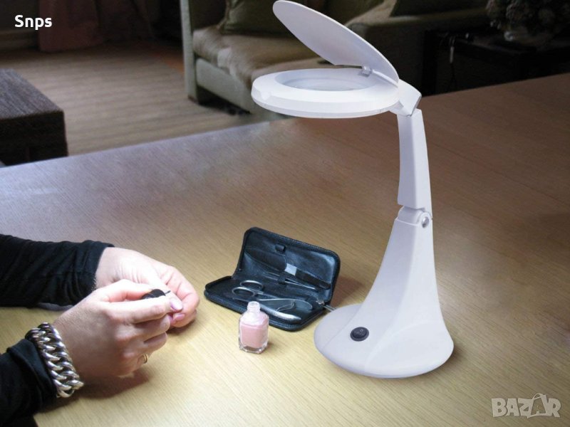 Увеличителна настолна лампа за ръчна работа 3-12 диоптъра. , снимка 1