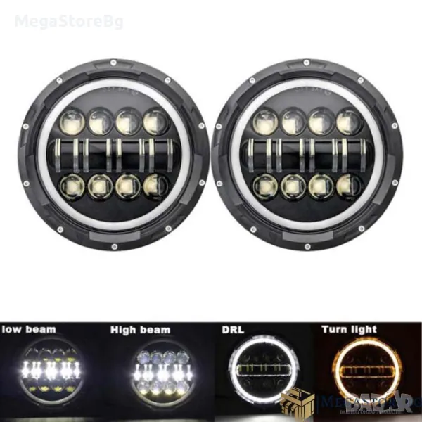 Диоден халоген 816 - 80W 2бр/к-т, снимка 1