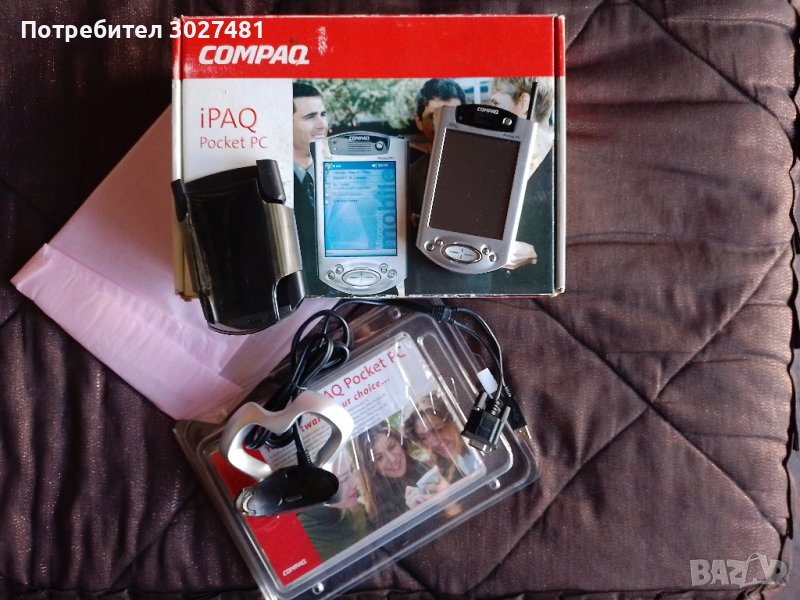 ДЖОБЕН КОМПЮТЪР Compaq iPAQ H3970 В КАЛЪФ С ФЛИП, снимка 1