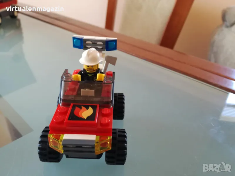 Конструктор Лего - модел LEGO Fire 7241 - Fire Car, снимка 1