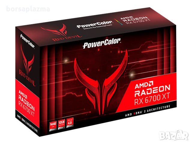 POWERCOLOR Red Devil Radeon RX 6700XT 12GB GDDR6 192-bit 2514/2622MHz 1xHDMI 2.1 3xDP 1.4, снимка 1