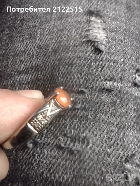 дамски сребърен пръстен, снимка 1