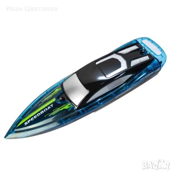 Високоскоростна акумулаторна RC лодка с дистанционно управление, двоен витло, 2.4GHz, снимка 1