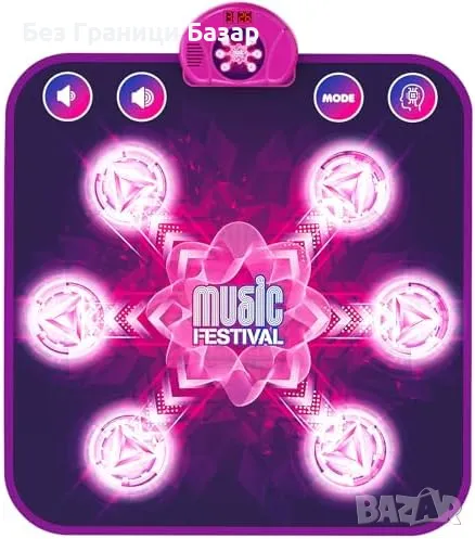 Нова Детска музикална постелка с 6 стрелки и 5 режима на игра деца, снимка 1