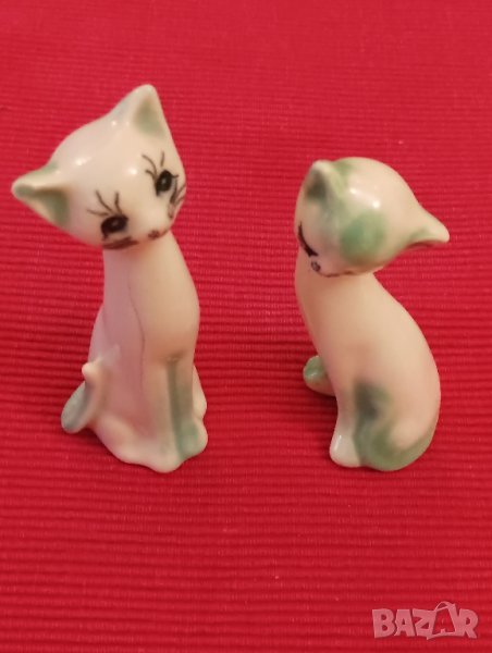Две порцеланови фигурки, котки. , снимка 1