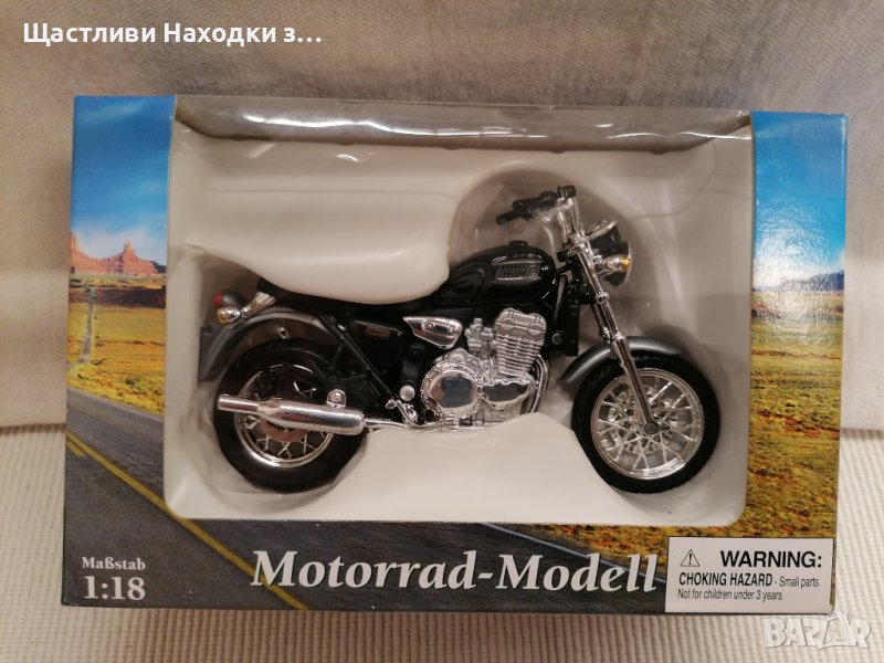 Triumph Thunderbird, колекционерски модел на мотоциклет в мащаб 1:18, снимка 1