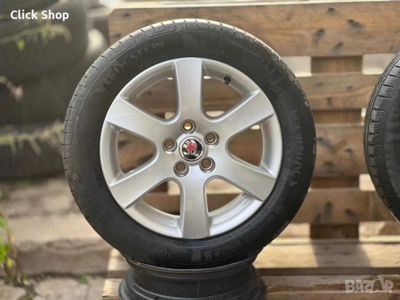 5х100 15 Цола Лети Джанти Skoda Fabia 5x100 Шкода Фабиа, снимка 1