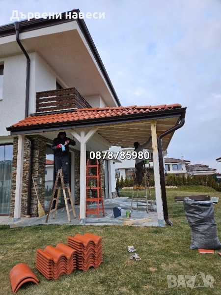 Изграждане на дървени навеси Декинг за двор , снимка 1