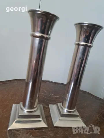 два свещника от неръждаема стомана   5/2, снимка 4 - Декорация за дома - 49082001