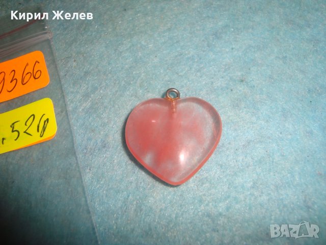 СКЪПОЦЕННО СЪРЧИЦЕ РОЗОВ КВАРЦ БЕЛ ЕПОК СТАР АРТ МЕДАЛЬОН 19366, снимка 5 - Колиета, медальони, синджири - 35664717