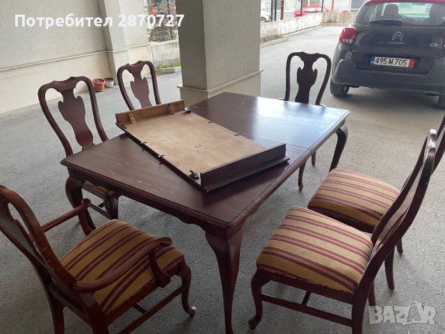 трапезна маса със столове Drexel Heritage, снимка 4 - Маси - 39503518