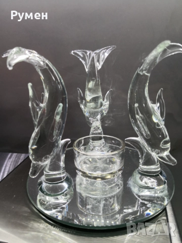Кристални купи, ваза, латиера, снимка 13 - Сервизи - 49133345