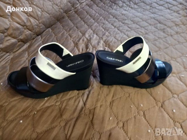 Продавам дамски чехли Calvin Klein, снимка 4 - Чехли - 41624776