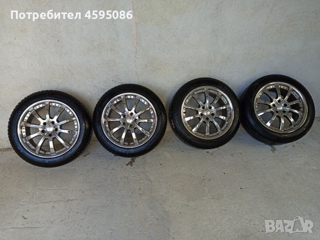 Джанти 18 5х112 с почти нови гуми