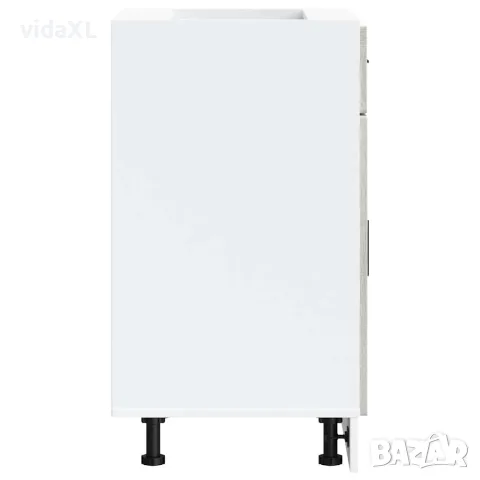 vidaXL Кухненски шкаф Porto, сив сонома, инженерно дърво, снимка 6 - Шкафове - 56148240