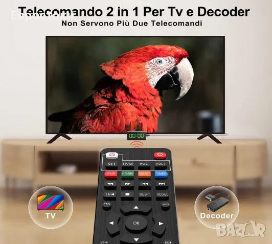 Цифров декодер DCOLOR Full HD Scart TV Stick DVB-T2, цифров наземен приемник, 1080P H265 Main10 PVR , снимка 3 - Стойки, 3D очила, аксесоари - 47753345