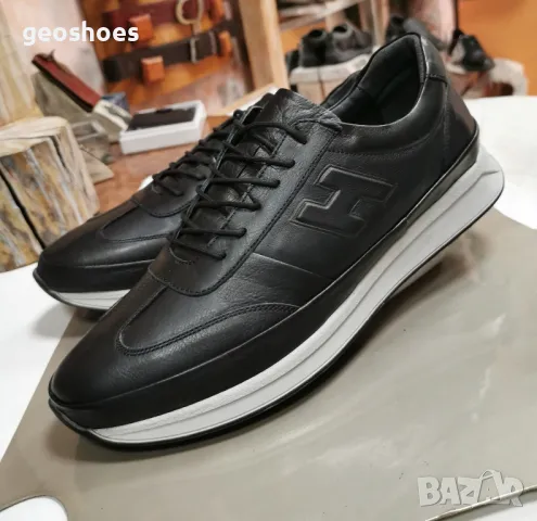 Мъжки обувки изцяло естествена кожа, стелка естествена кожа и големи размери. , снимка 2 - Спортни обувки - 47555919