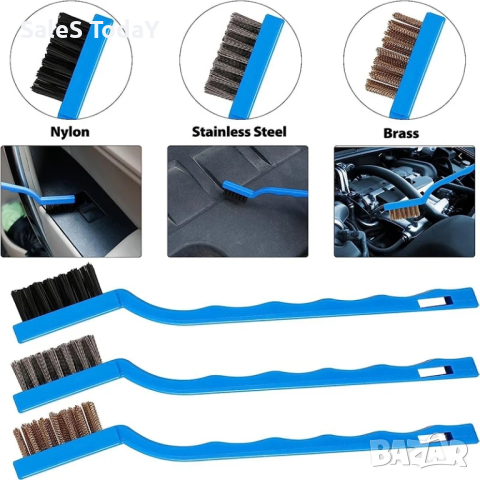 Четки за двигател, 3бр., телени четки