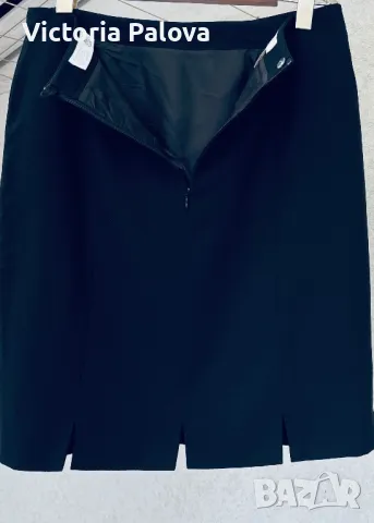 LUXURY черна къса пола ESKADA BY MARGARETHA LEY, снимка 6 - Поли - 48833950