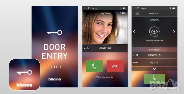 НОВ Bticino 344642 Smart WiFi видео домофон 7 Touch Screen монитор, снимка 6 - Друга електроника - 53775454