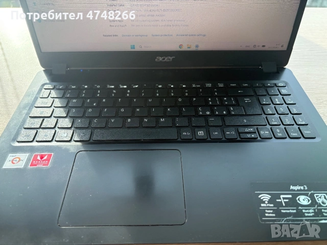 Продавам лаптоп Acer Aspire 3 A315, N19C1, 3200U, снимка 6 - Лаптопи за игри - 53618172