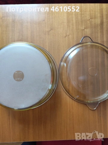 Нова кръгла тенджера от йенско стъкло "2", снимка 3 - Съдове за готвене - 51994653
