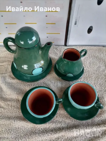 Керамичен сервиз за кафе, снимка 6 - Сервизи - 48030565