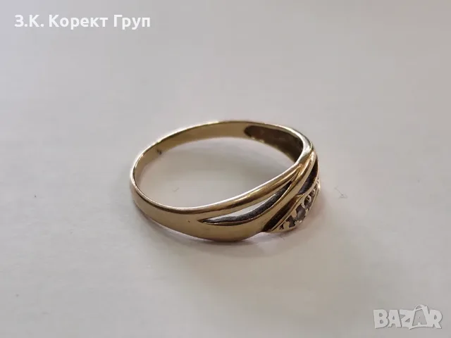 Дамски златен пръстен 14К 585 / 2,25 гр., снимка 4 - Пръстени - 55857858