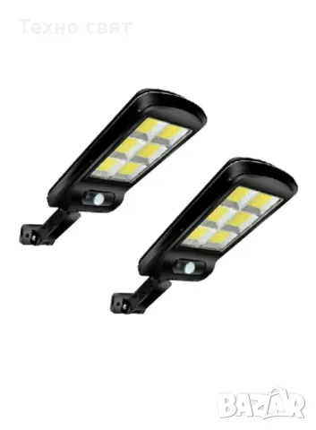 ПРОМО Соларна 1000W LED Лампа IP65 + стойка за монтаж+дистанц, снимка 2 - Соларни лампи - 47696279