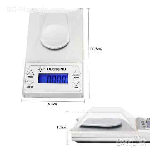 Професионална електронна везна 0.001 прецизна за злато бижута лекарства бижутерска дигитален кантар, снимка 3 - Везни - 50929877