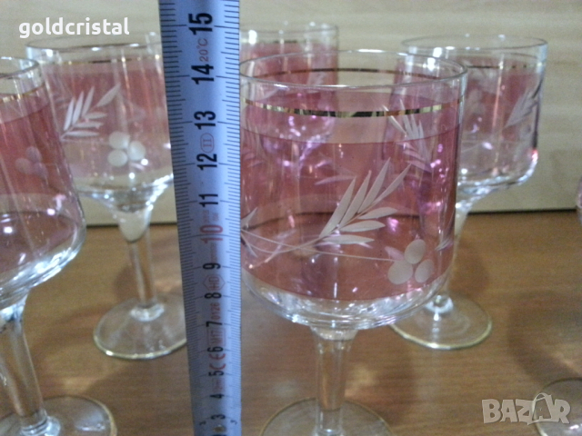 Ретро кристални чаши , снимка 2 - Антикварни и старинни предмети - 44928799