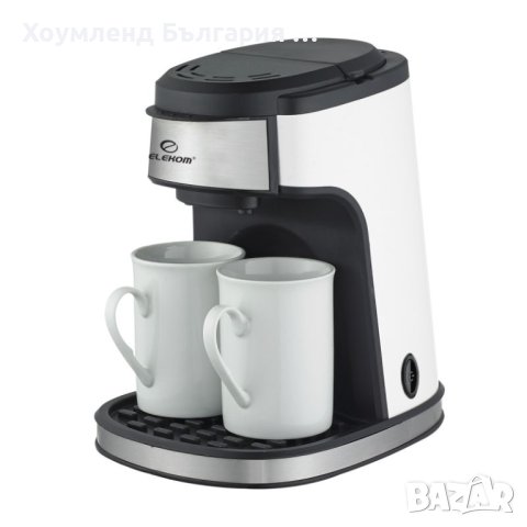 Стилна кафемашина за шварц кафе с две чаши , снимка 4 - Кафемашини - 42310248