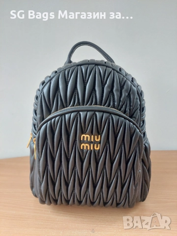 Miu miu miv miv дамска чанта тип раница дамска ряница код 281