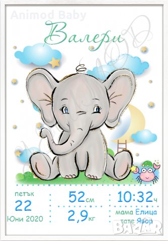 Рамка за бебе / визитка / снимка , персонализиран подарък за новородено, снимка 14 - Мебели за детската стая - 34295215