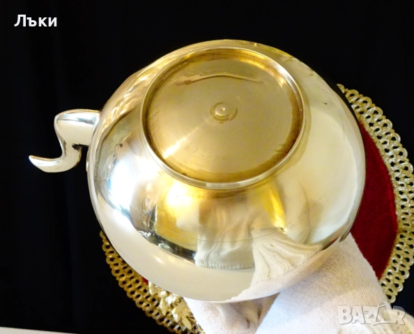 Викториански бронзов чайник,кана. , снимка 8 - Антикварни и старинни предмети - 52860485