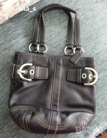 Дизайнерска дамска чанта "Coach"® / естествена кожа / genuine cowleader bag , снимка 5 - Чанти - 42604150