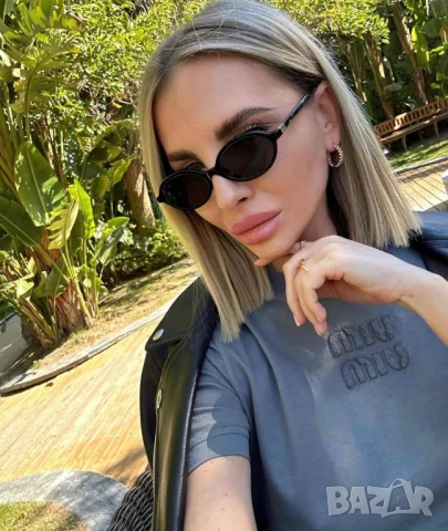 очила с черен обикновен калъф и ув защита miu miu, снимка 4 - Слънчеви и диоптрични очила - 50742689