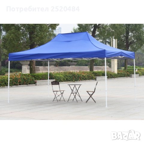 Сгъваеми шатриСУПЕРЛУКС2х2 3×3 2х4 3×4,5 3×6м Металнаконструкция гумирано платнищеЦена 209лв/106,26€, снимка 9 - Други - 39549980