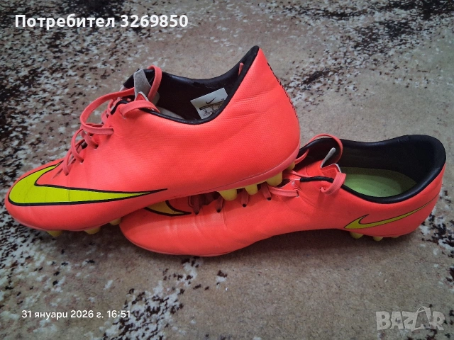 Бутонки Nike mercurial номер 44 (28 см.), снимка 3 - Футбол - 53296289