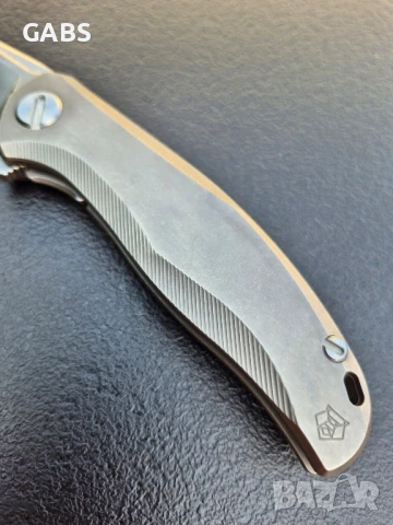 Сгъваем нож SHIROGOROV модел 2025г,стомана М390,титаниева дръжка,SH203, снимка 7 - Ножове - 51037496