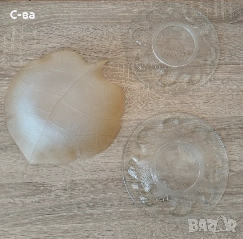 Фруктиера /купа и чинийки - стъклени , снимка 4 - Аксесоари за кухня - 53744015