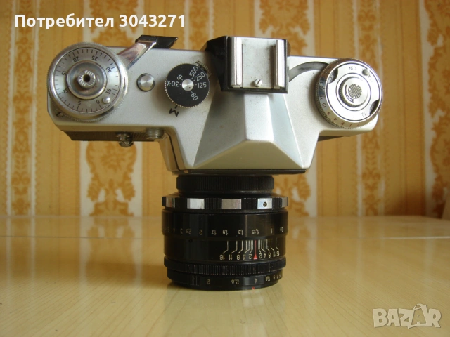 Фотоапарат Revueflex E с обектив Helios 44-2 58mm f/2 m42. СССР, снимка 6 - Фотоапарати - 53735555