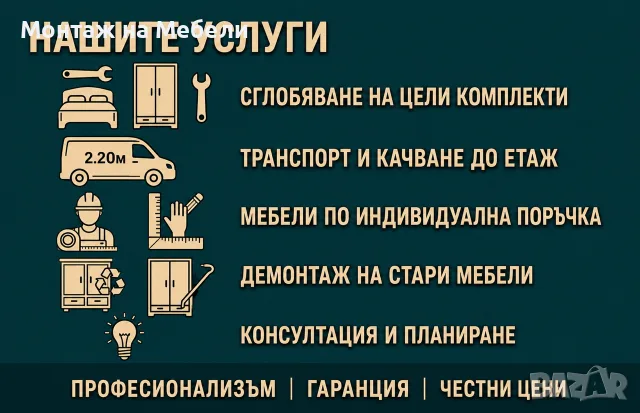 Мебели по поръчка и монтаж на мебели Пловдив, снимка 7 - Дърводелски услуги - 55895687