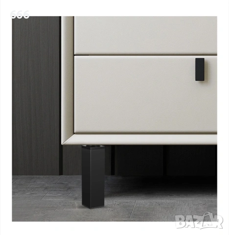 Комплект от 4 регулируеми крака за мебели, qipuneky, алуминиева сплав, минималистичен дизайн, многоф, снимка 6 - Други стоки за дома - 53316548