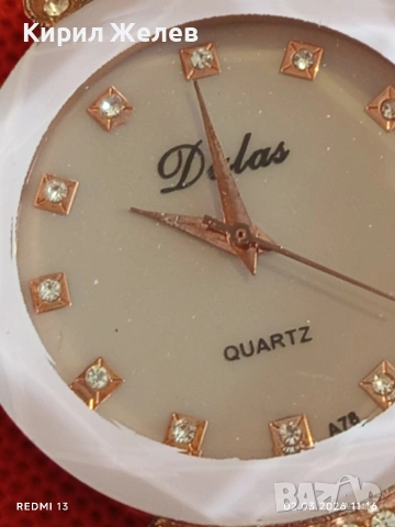 Фешън модел дамски часовник DELAS QUARTZ много красив стилен дизайн 53755, снимка 7 - Дамски - 53676366